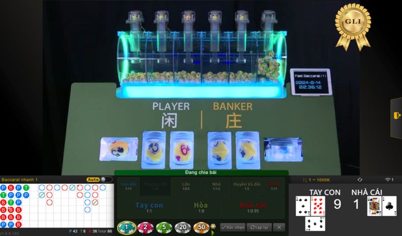 Hướng dẫn luật của dòng game Baccarat 33Win